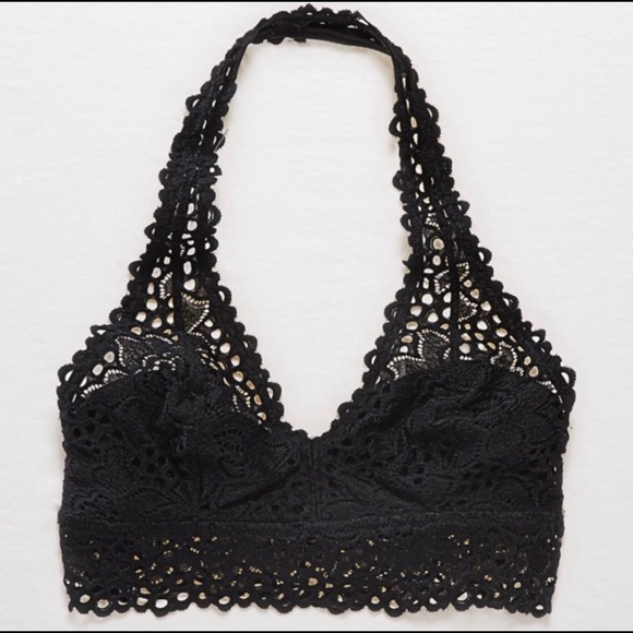 Aerie Black Halter Bralette - Picture 2 of 4